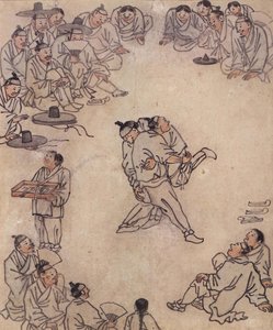 Ssireum door Kim Hong Do